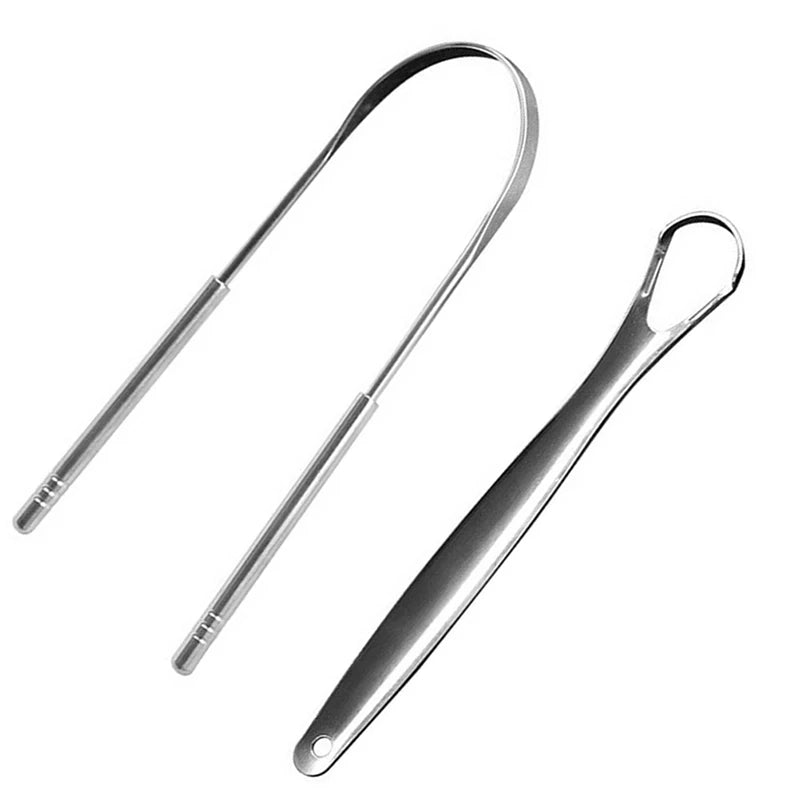 Promote fresh breath with our Stainless Steel Tongue Scraper. Optimal hygiene.