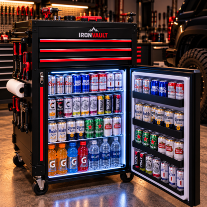 IRONVAULT™ — Tools Up. Drinks Down.