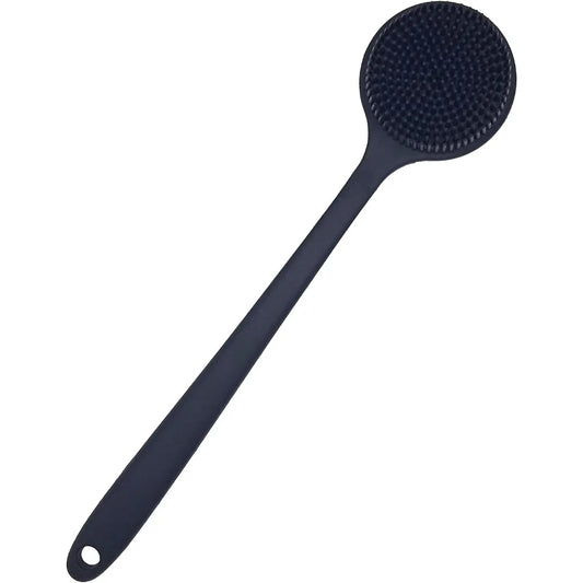 Back Scrubber for Shower Soft Silicone Bath Body Brush with Long Handle